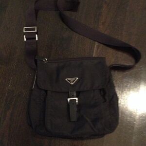 Prada "vela" cross body messenger